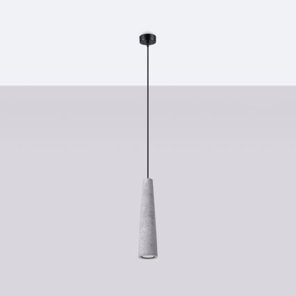 Lustra ar auklu ELECTRA 1xGU10/10W/230V betons/pelēka