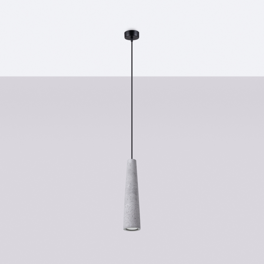 Lustra ar auklu ELECTRA 1xGU10/10W/230V betons/pelēka