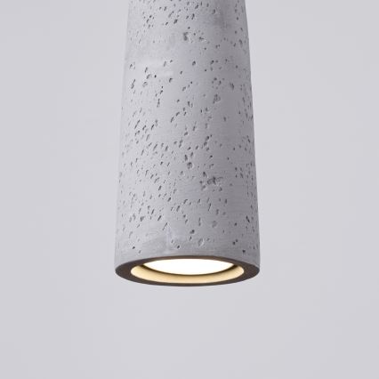 Lustra ar auklu ELECTRA 1xGU10/10W/230V betons/pelēka
