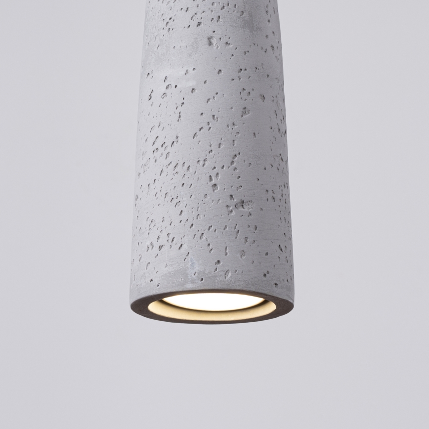 Lustra ar auklu ELECTRA 1xGU10/10W/230V betons/pelēka