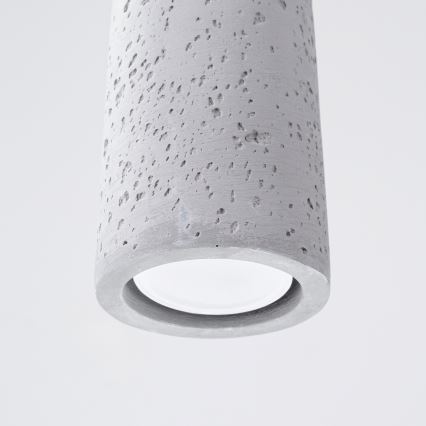 Lustra ar auklu ELECTRA 1xGU10/10W/230V betons/pelēka