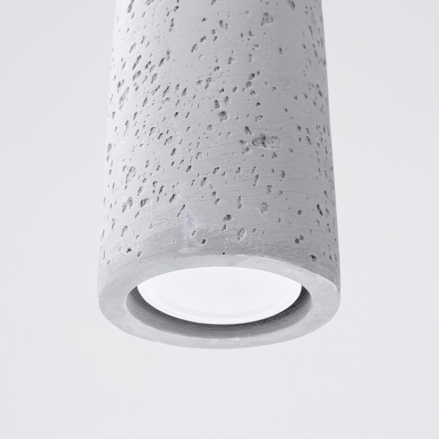 Lustra ar auklu ELECTRA 1xGU10/10W/230V betons/pelēka