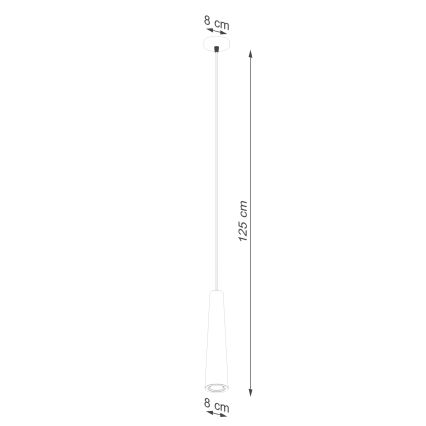 Lustra ar auklu ELECTRA 1xGU10/10W/230V betons/pelēka