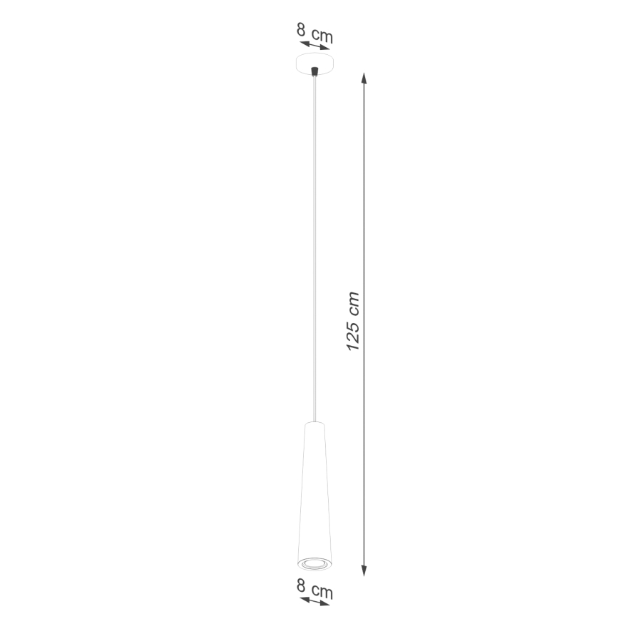 Lustra ar auklu ELECTRA 1xGU10/10W/230V betons/pelēka