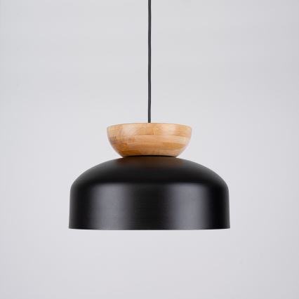 Lustra ar auklu MARION 1xE27/15W/230V d. 29,5 cm melna