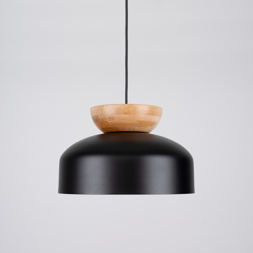 Lustra ar auklu MARION 1xE27/15W/230V d. 29,5 cm melna