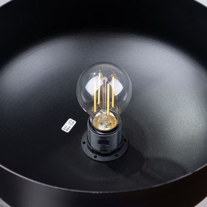 Lustra ar auklu MARION 1xE27/15W/230V d. 29,5 cm melna