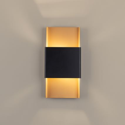 Sienas lampa DURLIN 2xG9/8W/230V zelta/melna