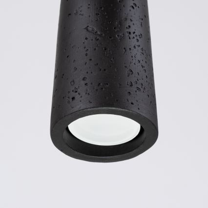 Lustra ar auklu ELECTRA 1xGU10/10W/230V betons/melna