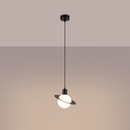 Lustra ar auklu HYPERION 1xG9/8W/230V melna