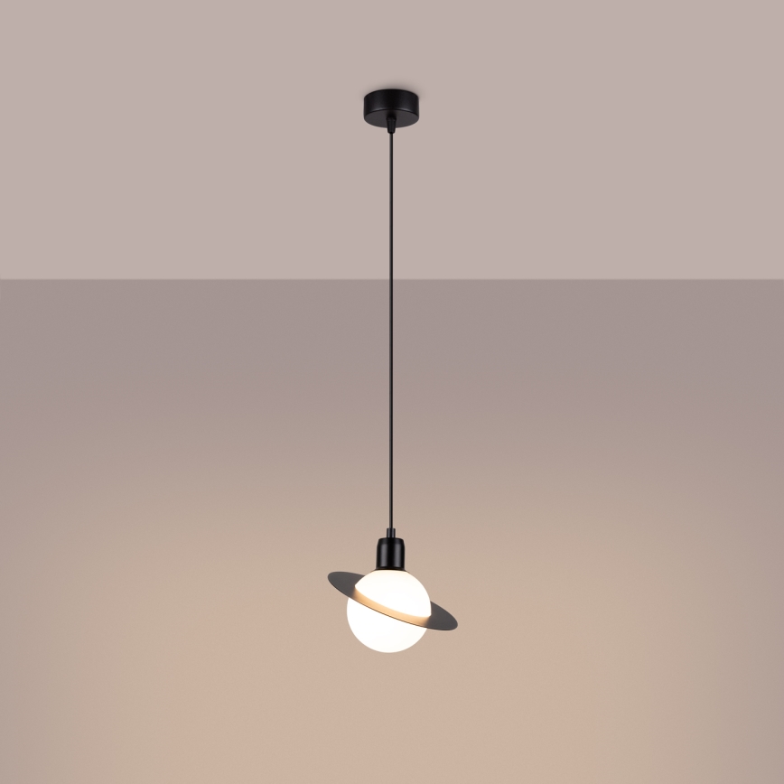 Lustra ar auklu HYPERION 1xG9/8W/230V melna