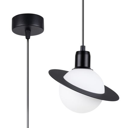 Lustra ar auklu HYPERION 1xG9/8W/230V melna