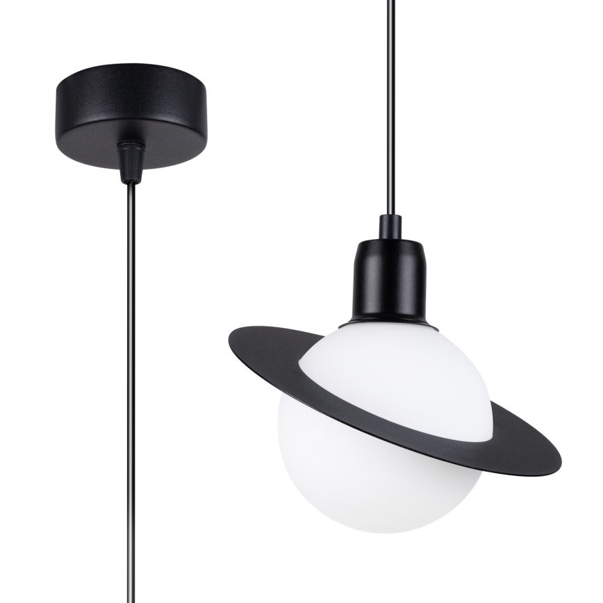 Lustra ar auklu HYPERION 1xG9/8W/230V melna