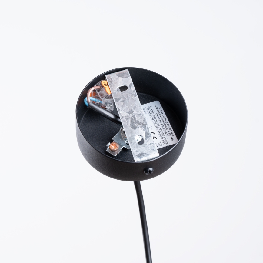 Lustra ar auklu HYPERION 1xG9/8W/230V melna