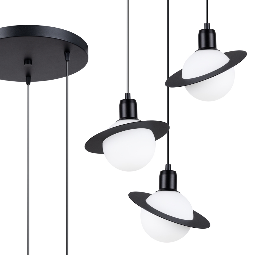 Lustra ar auklu HYPERION 3xG9/8W/230V melna