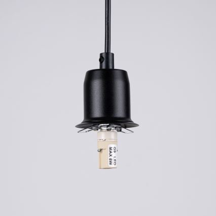 Lustra ar auklu HYPERION 3xG9/8W/230V melna