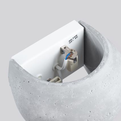 Sienas gaismeklis GLOBE 2xG9/8W/230V betons/pelēks