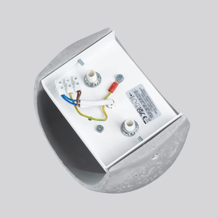 Sienas gaismeklis GLOBE 2xG9/8W/230V betons/pelēks