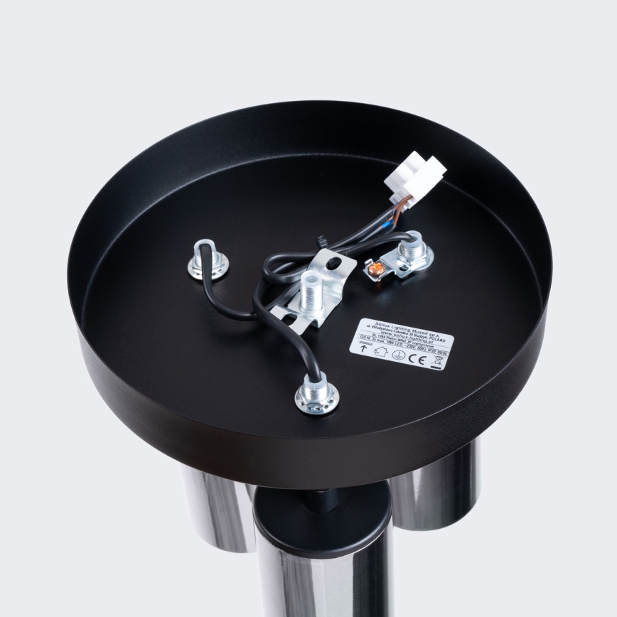 Starmetis WINX 3xGU10/10W/230V melna/spīdīgi hromēts
