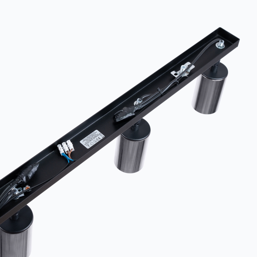 Starmetis WINX 4xGU10/10W/230V melna/spīdīgi hromēts