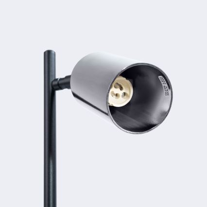 Galda lampa WINX 1xGU10/10W/230V melna/spīdīgi hromēts