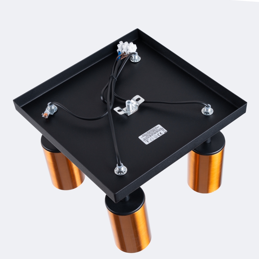 Starmetis WINX 4xGU10/10W/230V melna/varš