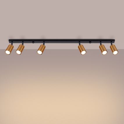 Starmetis WINX 6xGU10/10W/230V melna/varš