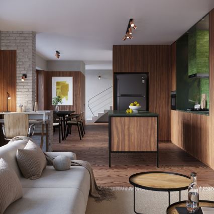 Starmetis WINX 6xGU10/10W/230V melna/varš