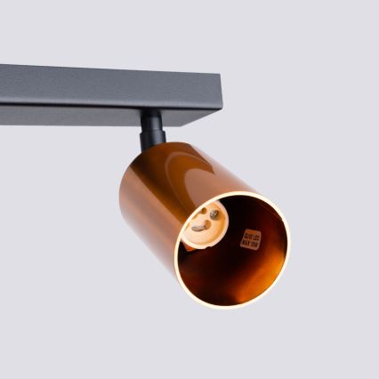 Starmetis WINX 6xGU10/10W/230V melna/varš