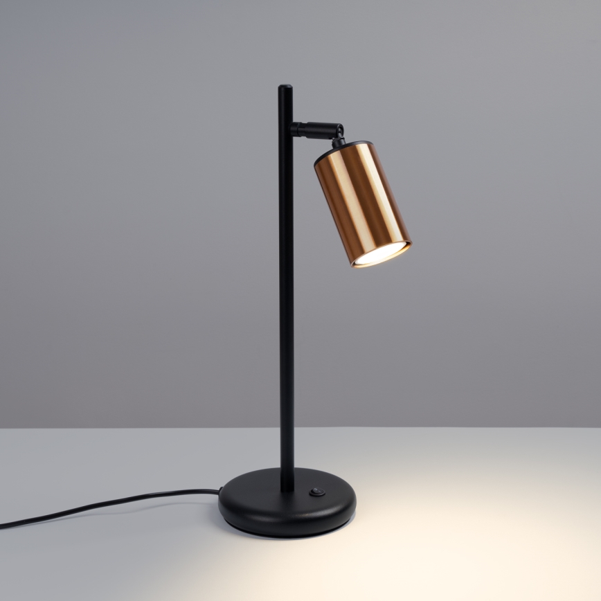 Galda lampa WINX 1xGU10/10W/230V melna/varš
