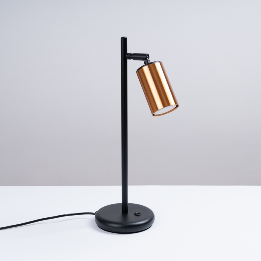 Galda lampa WINX 1xGU10/10W/230V melna/varš
