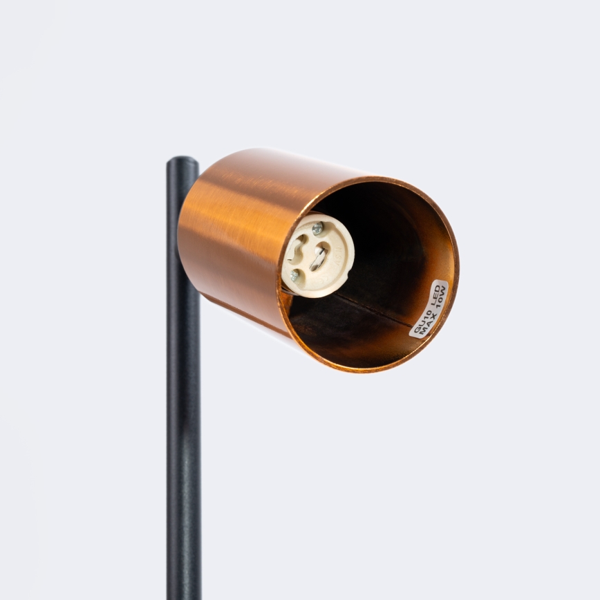 Galda lampa WINX 1xGU10/10W/230V melna/varš