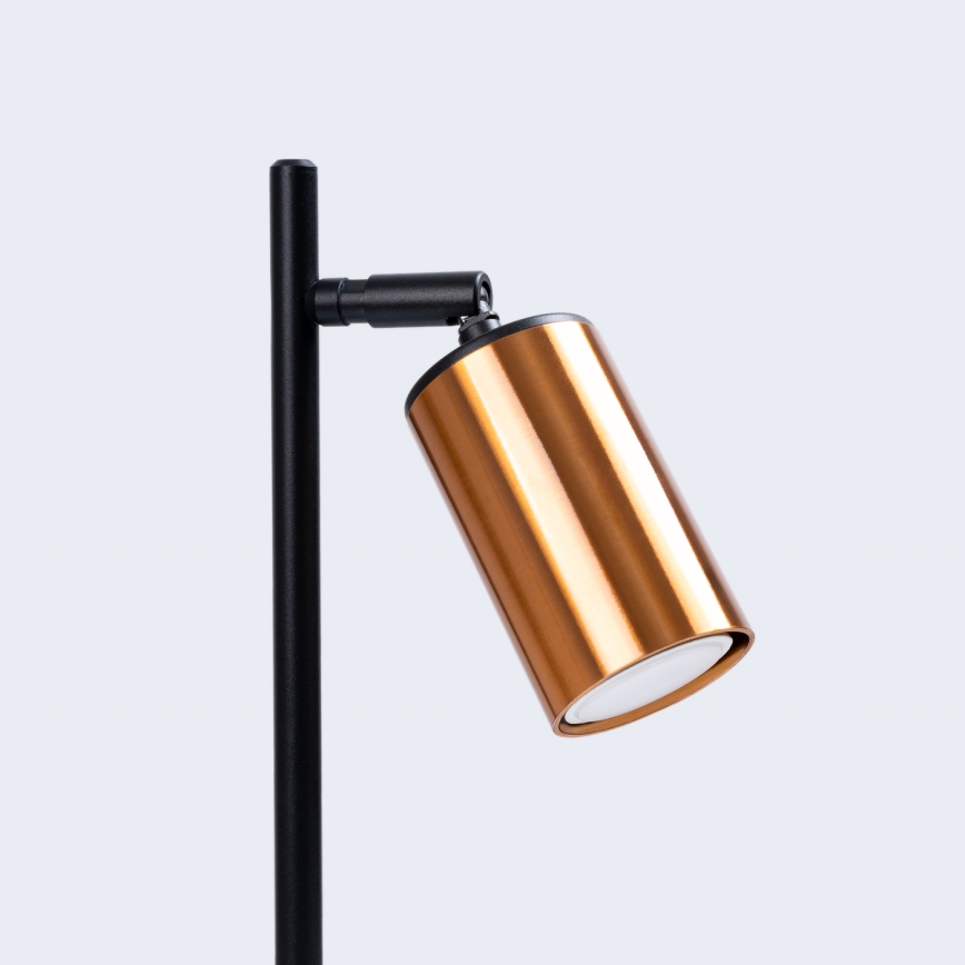 Galda lampa WINX 1xGU10/10W/230V melna/varš