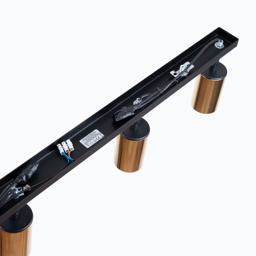 Starmetis WINX 4xGU10/10W/230V melna/zelta