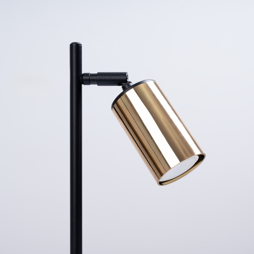 Galda lampa WINX 1xGU10/10W/230V melna/zelta