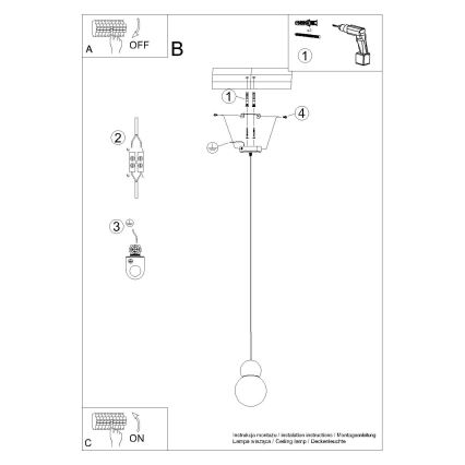 Lustra ar auklu PEKKA 1xG9/8W/230V balta