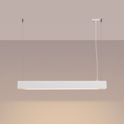 LED Lustra ar auklu SPARK 1xG13/8,5W/230V balta