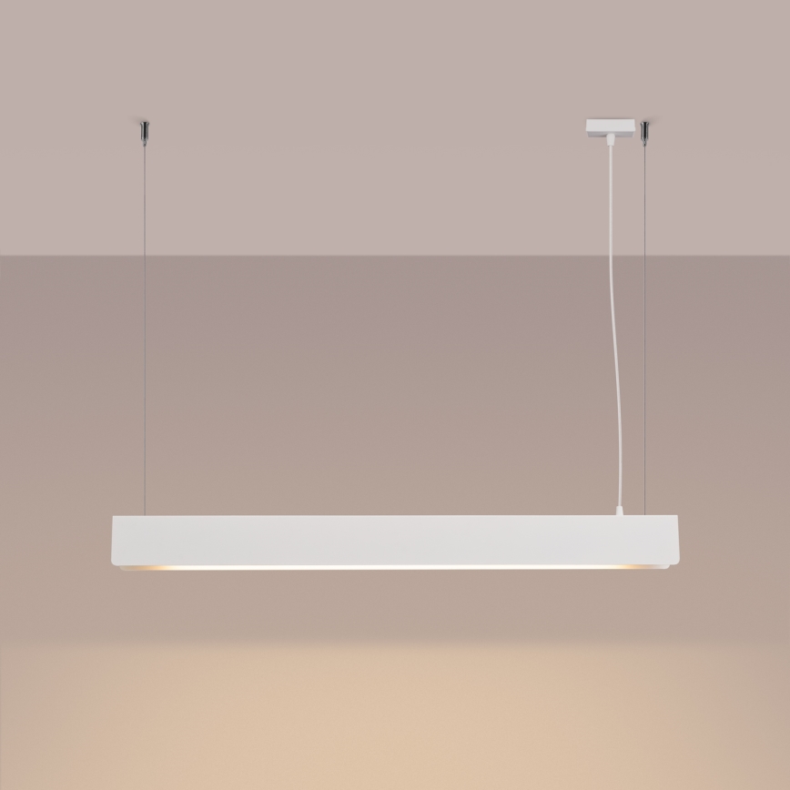 LED Lustra ar auklu SPARK 1xG13/8,5W/230V balta