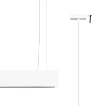 LED Lustra ar auklu SPARK 1xG13/8,5W/230V balta