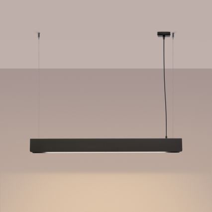 LED Lustra ar auklu SPARK 1xG13/8,5W/230V melna