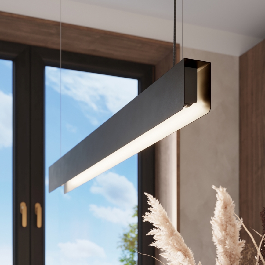LED Lustra ar auklu SPARK 1xG13/8,5W/230V melna