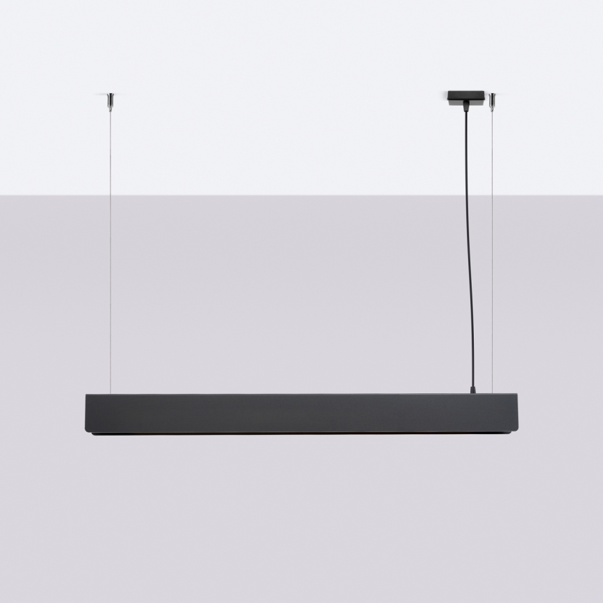 LED Lustra ar auklu SPARK 1xG13/8,5W/230V melna