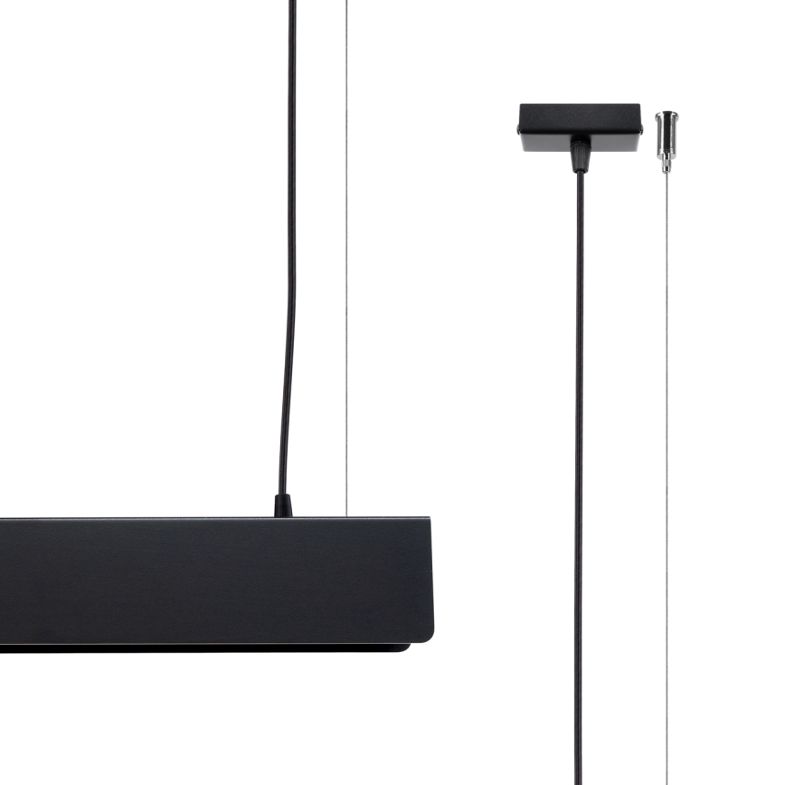 LED Lustra ar auklu SPARK 1xG13/8,5W/230V melna