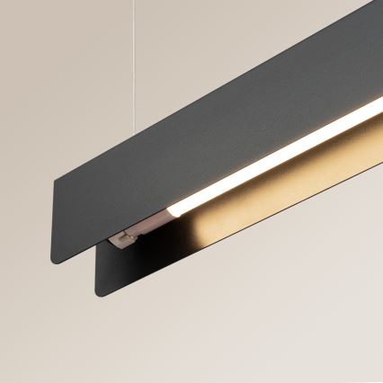 LED Lustra ar auklu SPARK 1xG13/8,5W/230V melna