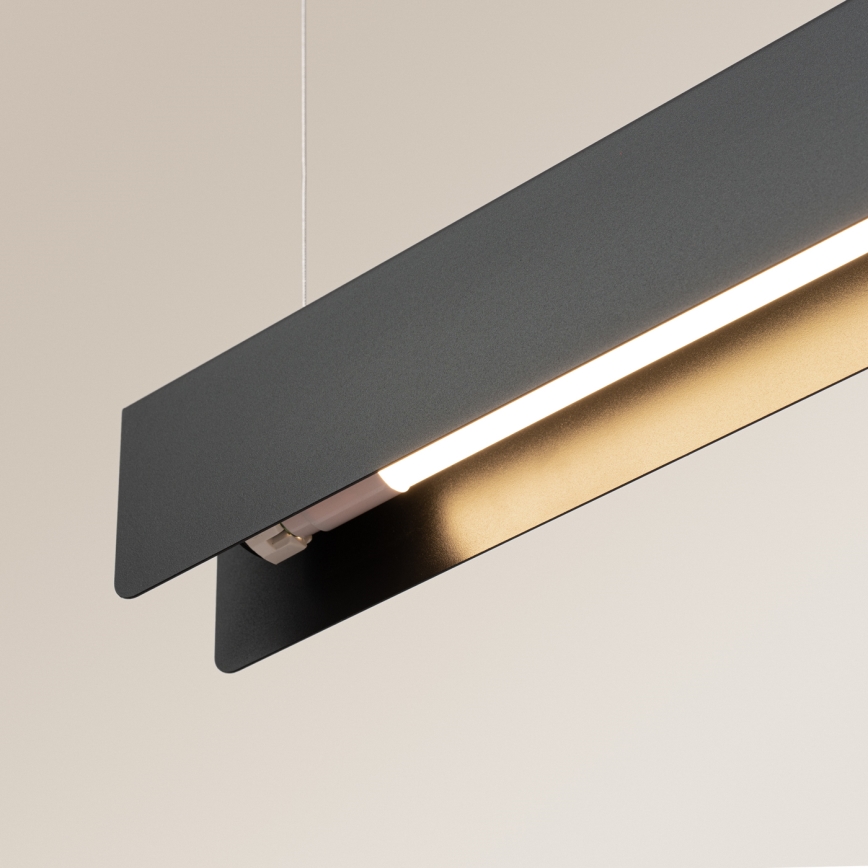 LED Lustra ar auklu SPARK 1xG13/8,5W/230V melna