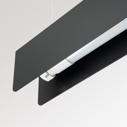 LED Lustra ar auklu SPARK 1xG13/8,5W/230V melna