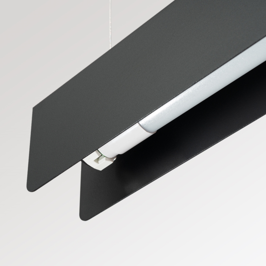 LED Lustra ar auklu SPARK 1xG13/8,5W/230V melna