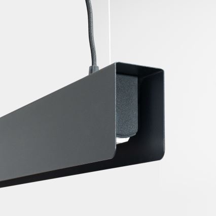 LED Lustra ar auklu SPARK 1xG13/8,5W/230V melna