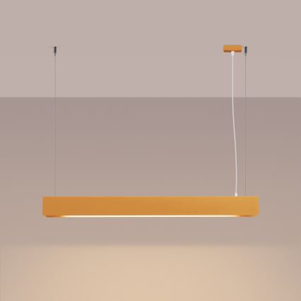 LED Lustra ar auklu SPARK 1xG13/8,5W/230V zelta
