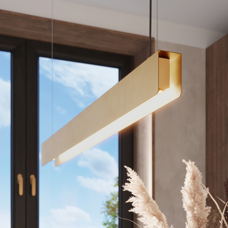 LED Lustra ar auklu SPARK 1xG13/8,5W/230V zelta